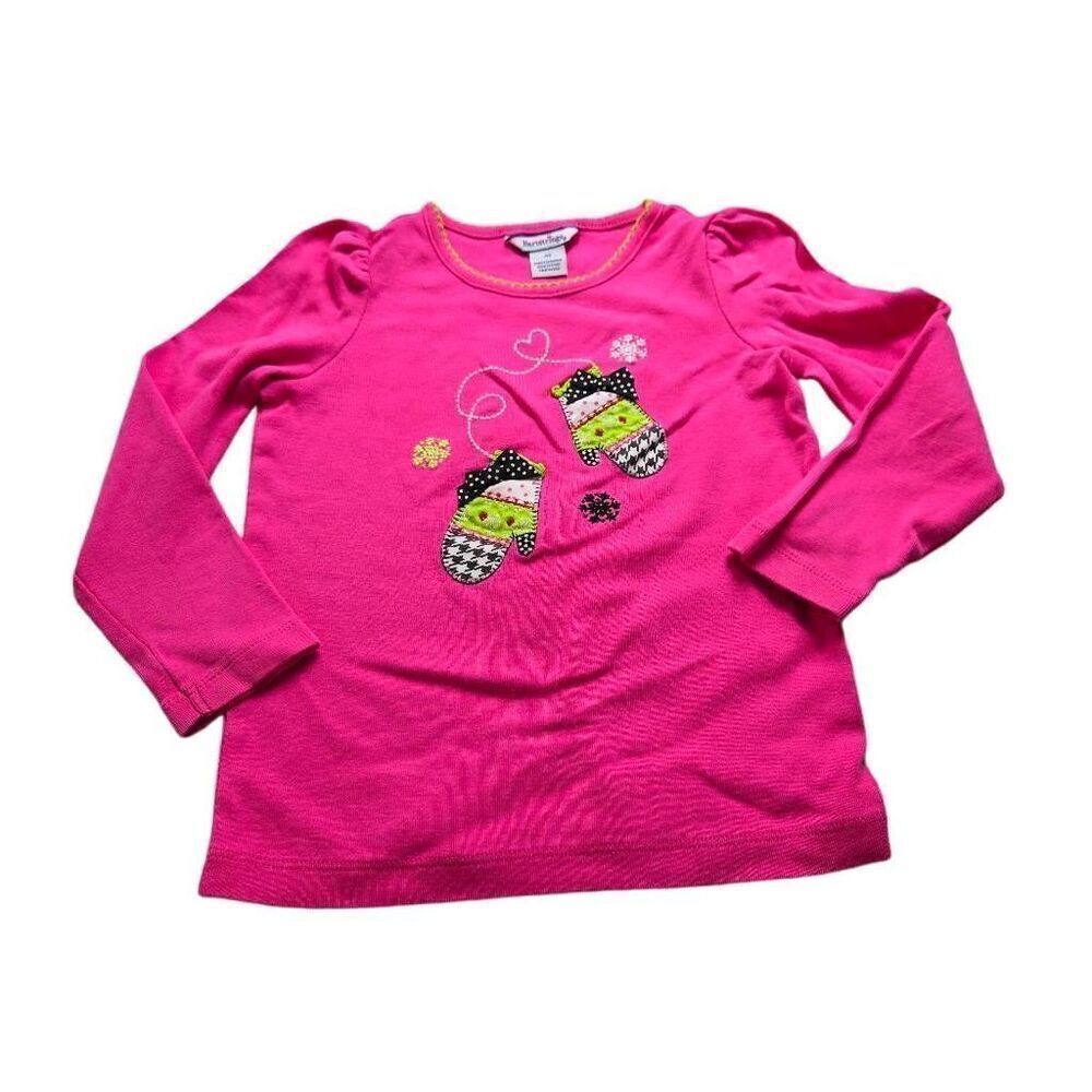 Hartstrings mittens longsleeve shirt 4T